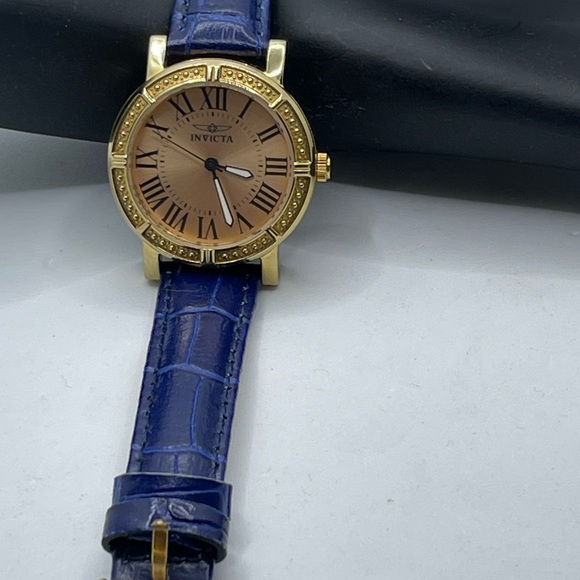 ⌚️👀 INVICTA stainless Steele 18 kt gold plated face - Picture 6 of 7